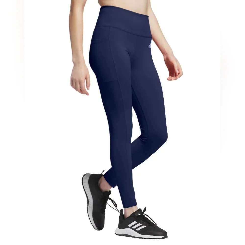 NEW! Adidas Dark Blue 7/8 Leggings Size S